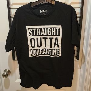 Men straight outta quarantine tshirt
